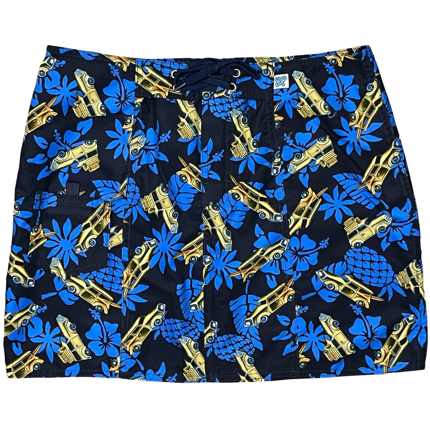 "One for the Road" Woodys Board Skirt (Blue) CUSTOM - Board Shorts World
