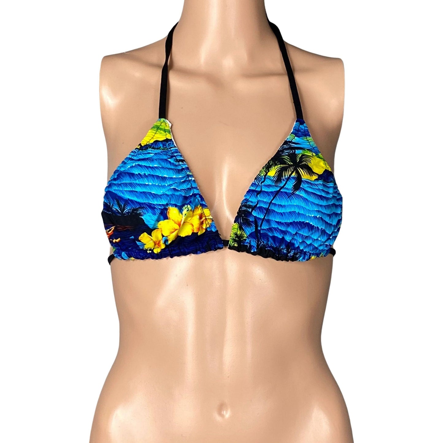 "Picture This" Bikini Top (Blue) - Board Shorts World