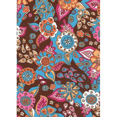 **Fixed (Non Elastic) Waist Board Shorts "Carnival" (Brown) Print Men's CUSTOM - Board Shorts World