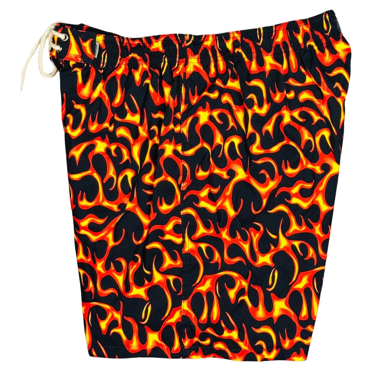 "The Fonz" Men's Elastic Waist Board Shorts - 17.5" Outseam / 5" Inseam - Board Shorts World