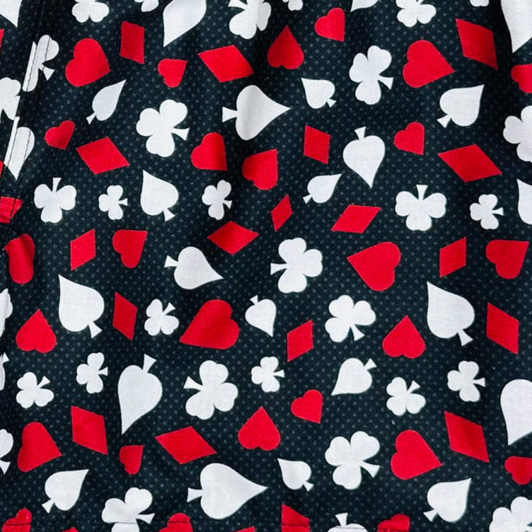 "Full Deck" (Black) Build-Your-Own 100% Cotton Men's Board Shorts - Board Shorts World