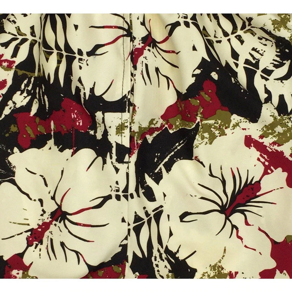 **Elastic Waist Board Shorts "Hiatus" (Earth) Print Men's CUSTOM - Board Shorts World