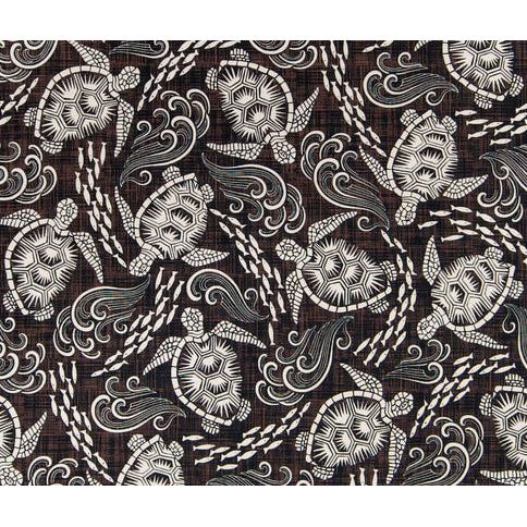 "Honu" (Black) Build-Your-Own 100% Cotton Women's NON- Elastic Swim (Board) Shorts - Board Shorts World