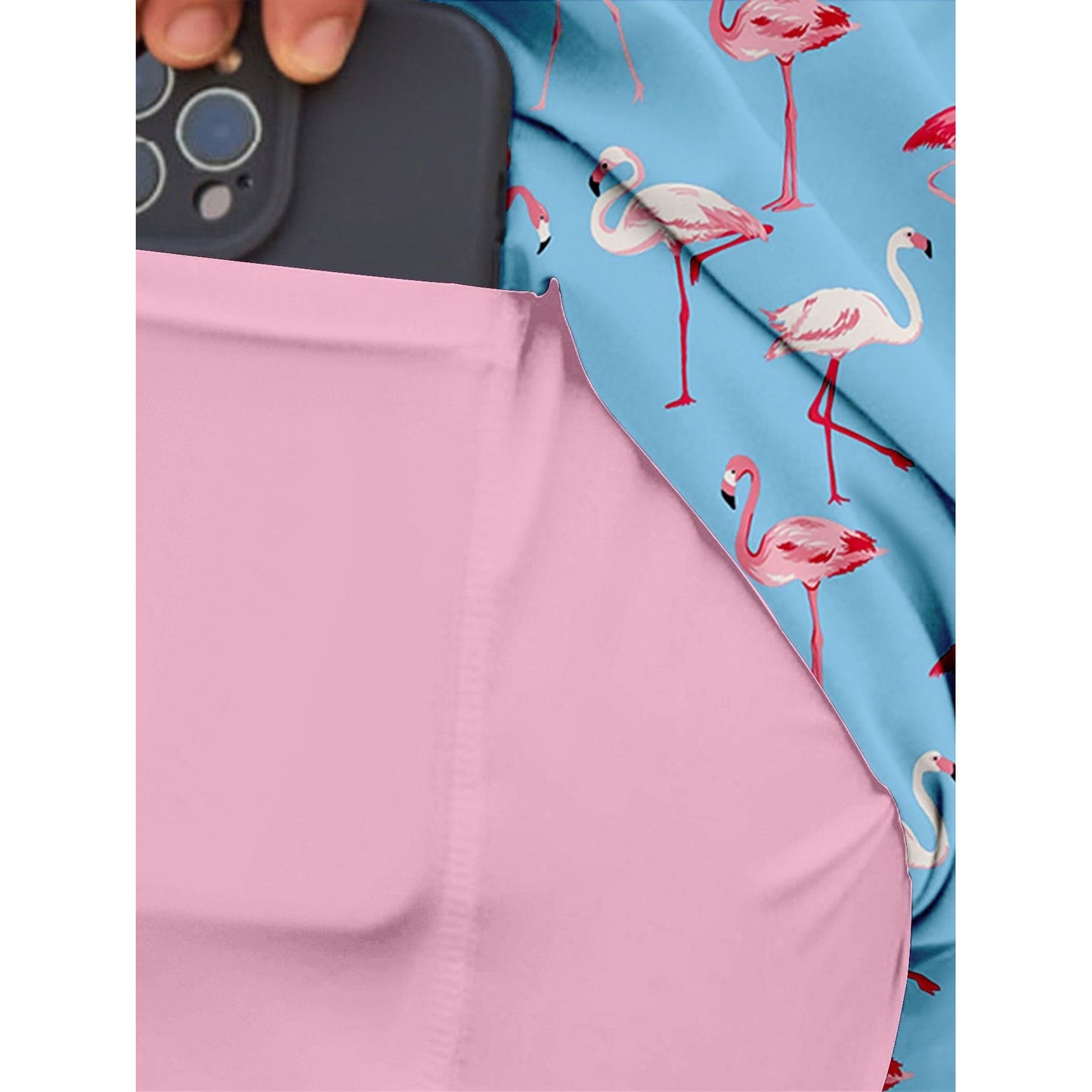 Pink Tide Flamingo Trunks | SunSports