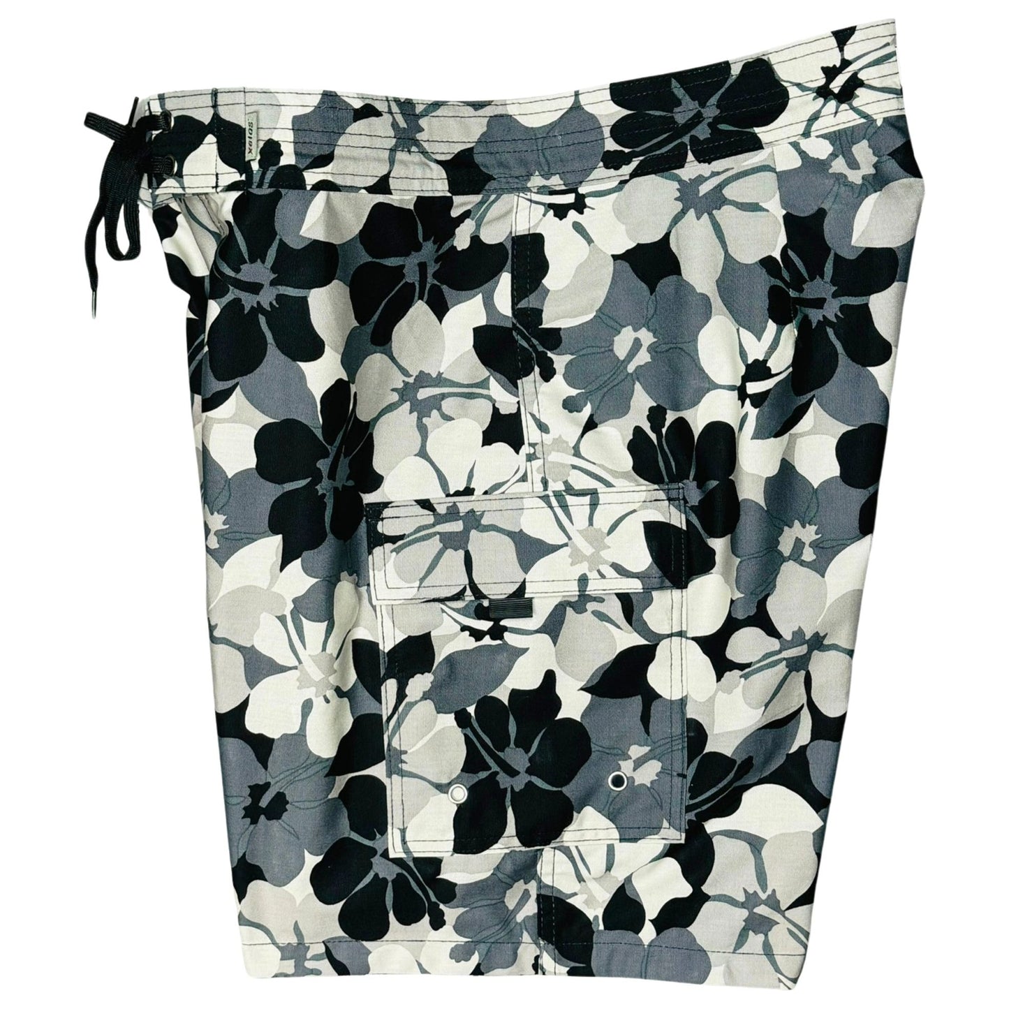 "Down by the Sea" (Charcoal) Build-Your-Own 100% Cotton Men's Board Shorts - Board Shorts World