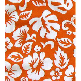"Pure Hibiscus Too" Capri. Regular or High Rise/Waist. Women's CUSTOM (Orange) - Board Shorts World