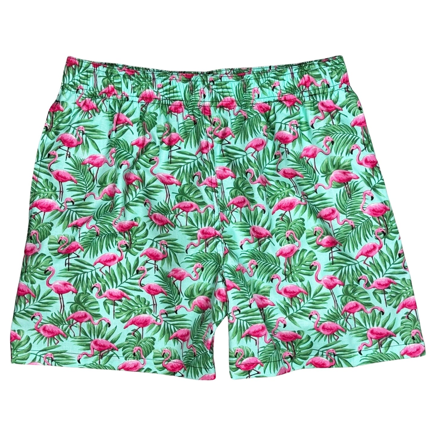 "Flocking Paradise!" Build-Your-Own 100% Cotton Men's Swim Trunks - Board Shorts World