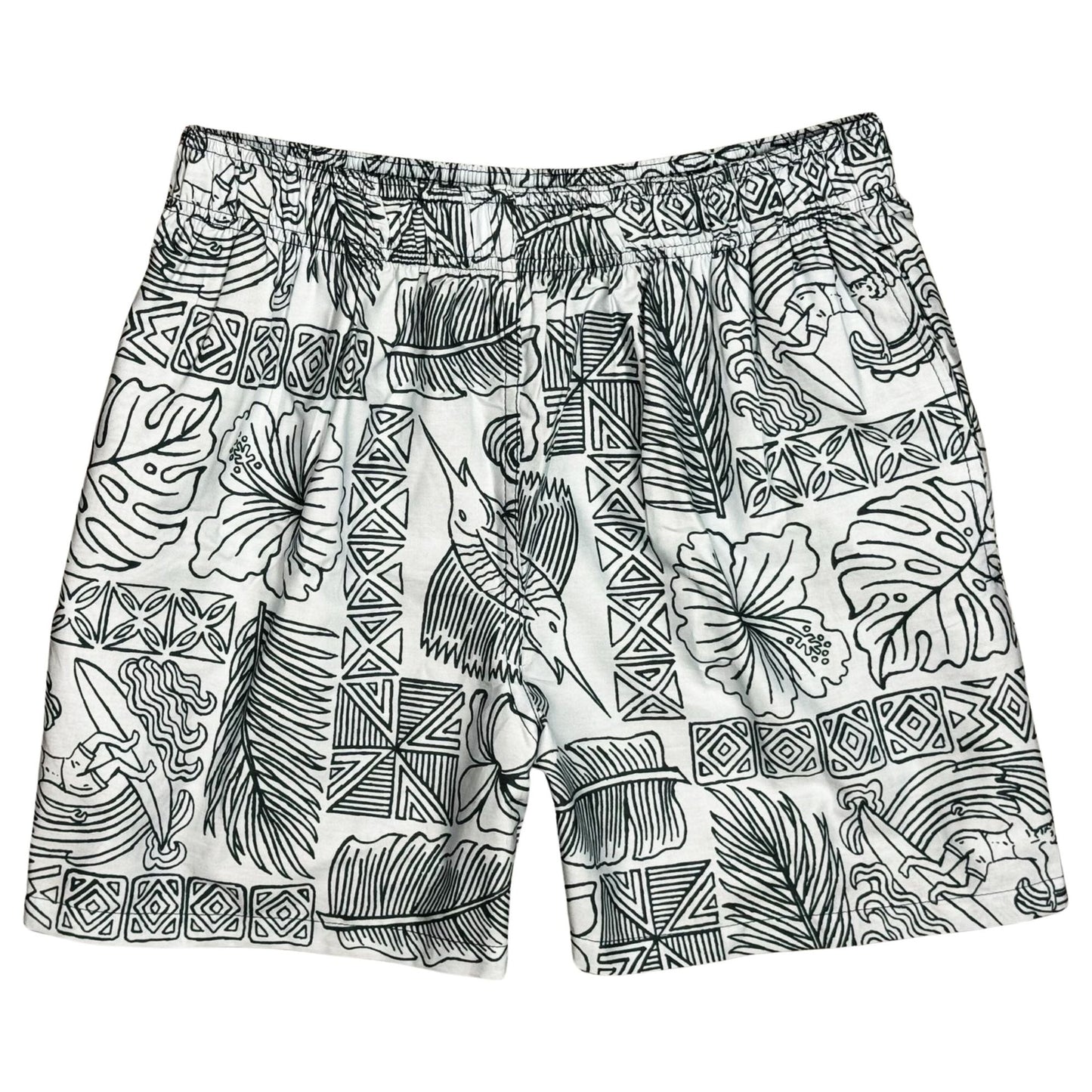 "Dream Summer" (Ash) Build-Your-Own 100% Cotton Men's Swim Trunks - Board Shorts World