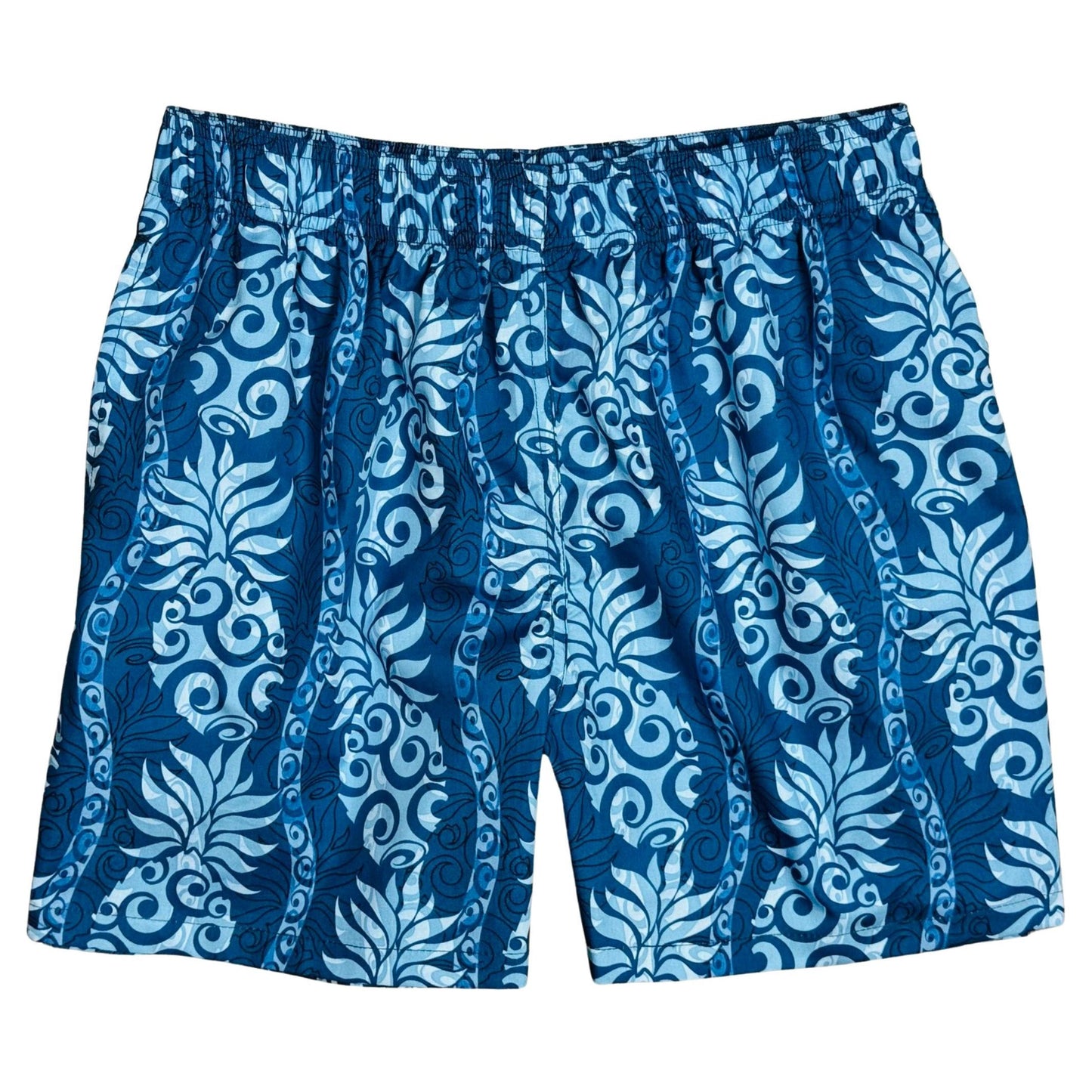 "Volcano" 100% Cotton Men's Swim Trunks - 17" Outseam / 4.5" Inseam - Board Shorts World