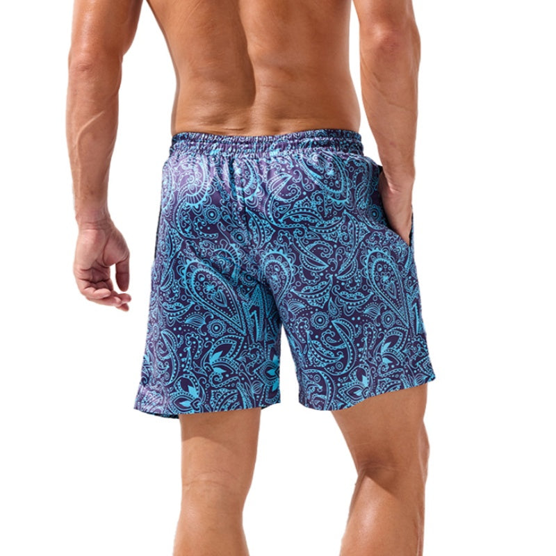 Blue Mojito Paisley Swim Trunks | SunSports