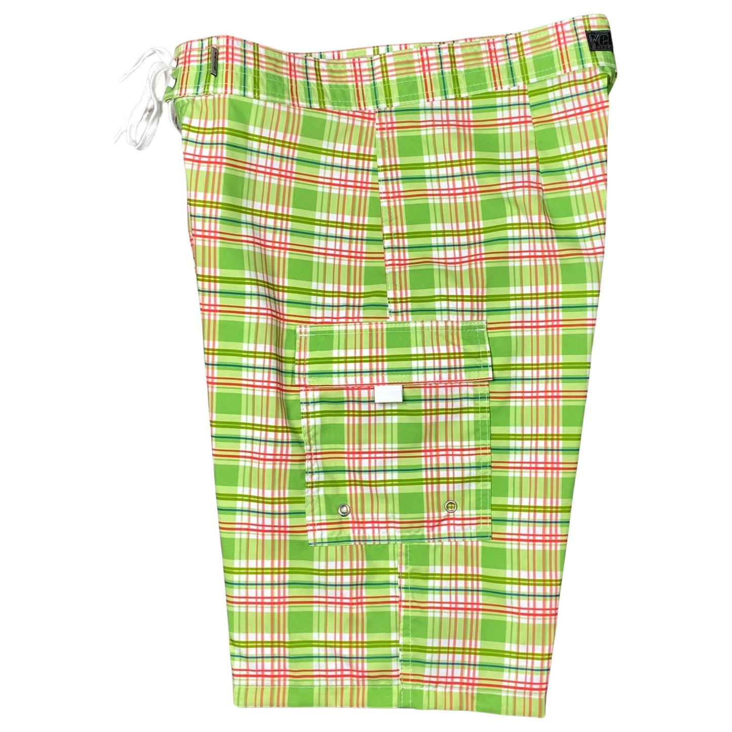 "Nantucket" Womens Board Shorts - Regular Rise / 10.5" Inseam (Green) - Board Shorts World