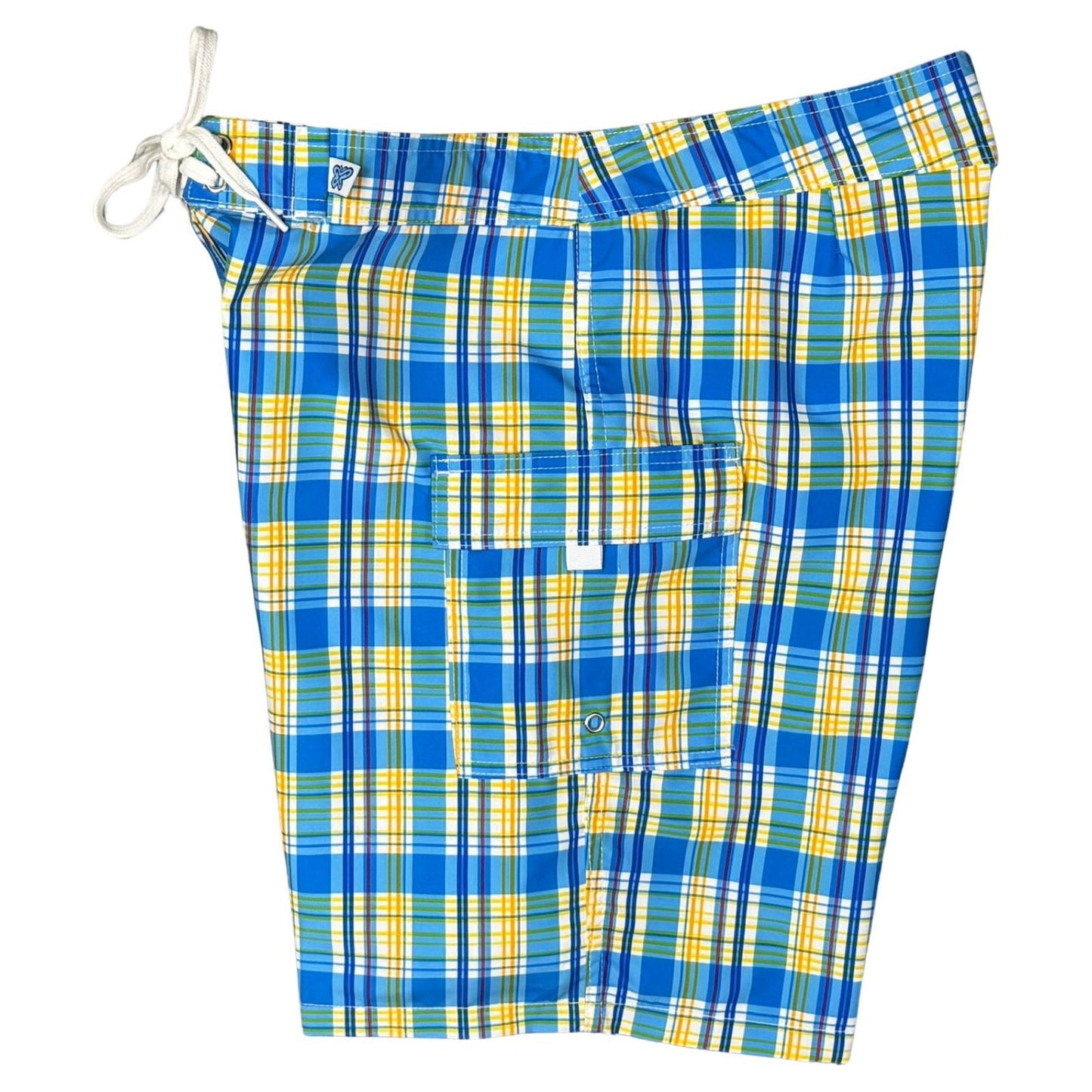 "Nantucket" Womens Board Shorts - Regular Rise / 10.5" Inseam (Blue) - Board Shorts World