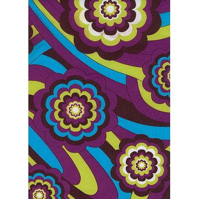 "Yellow Brick Road" (Purple) Mens Elastic Waist Board Shorts - 17.5" Outseam / 5" Inseam - Board Shorts World