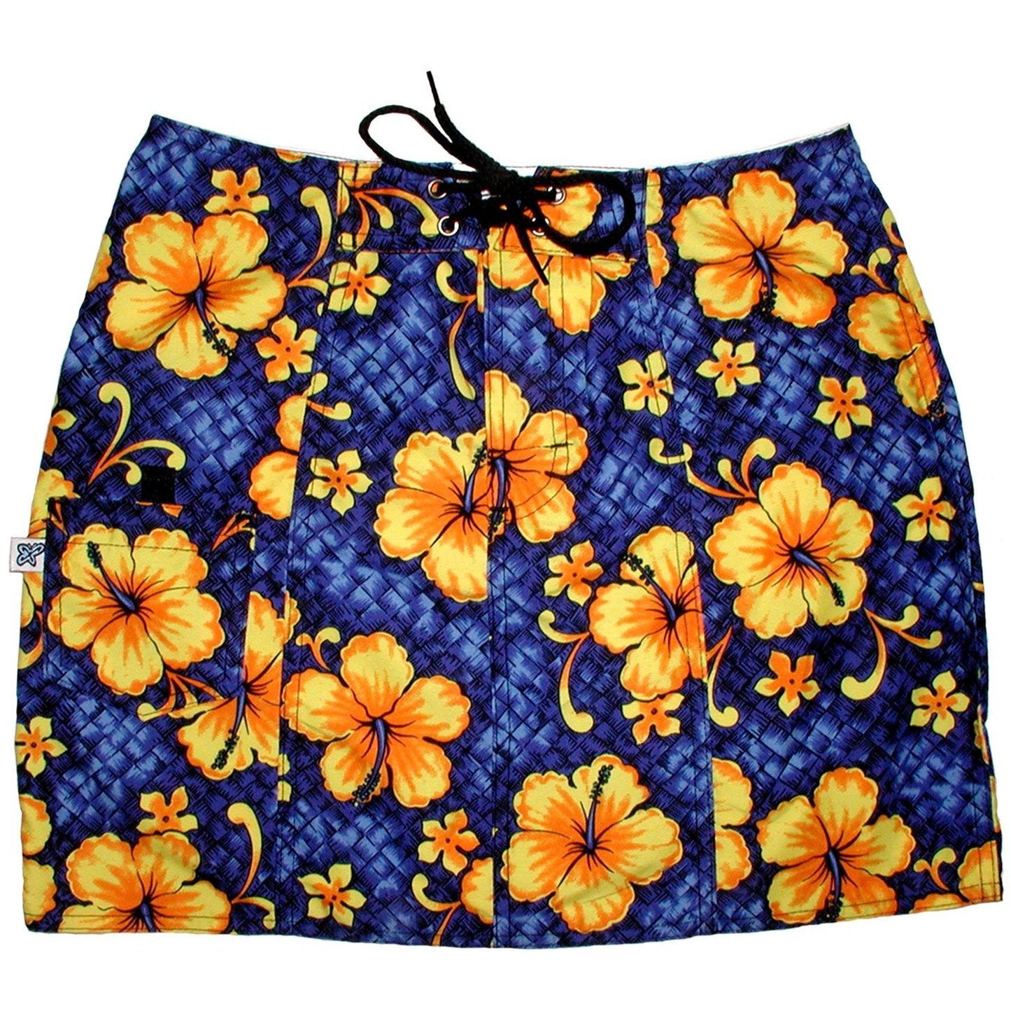 "Basketweave" Original Style Board Skirt (Royal) - Board Shorts World
