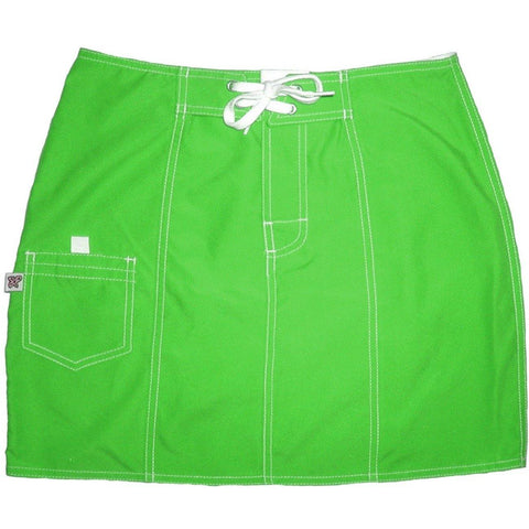 "A Solid Color" Original Style Board Skirt  (Apple Green) - Board Shorts World