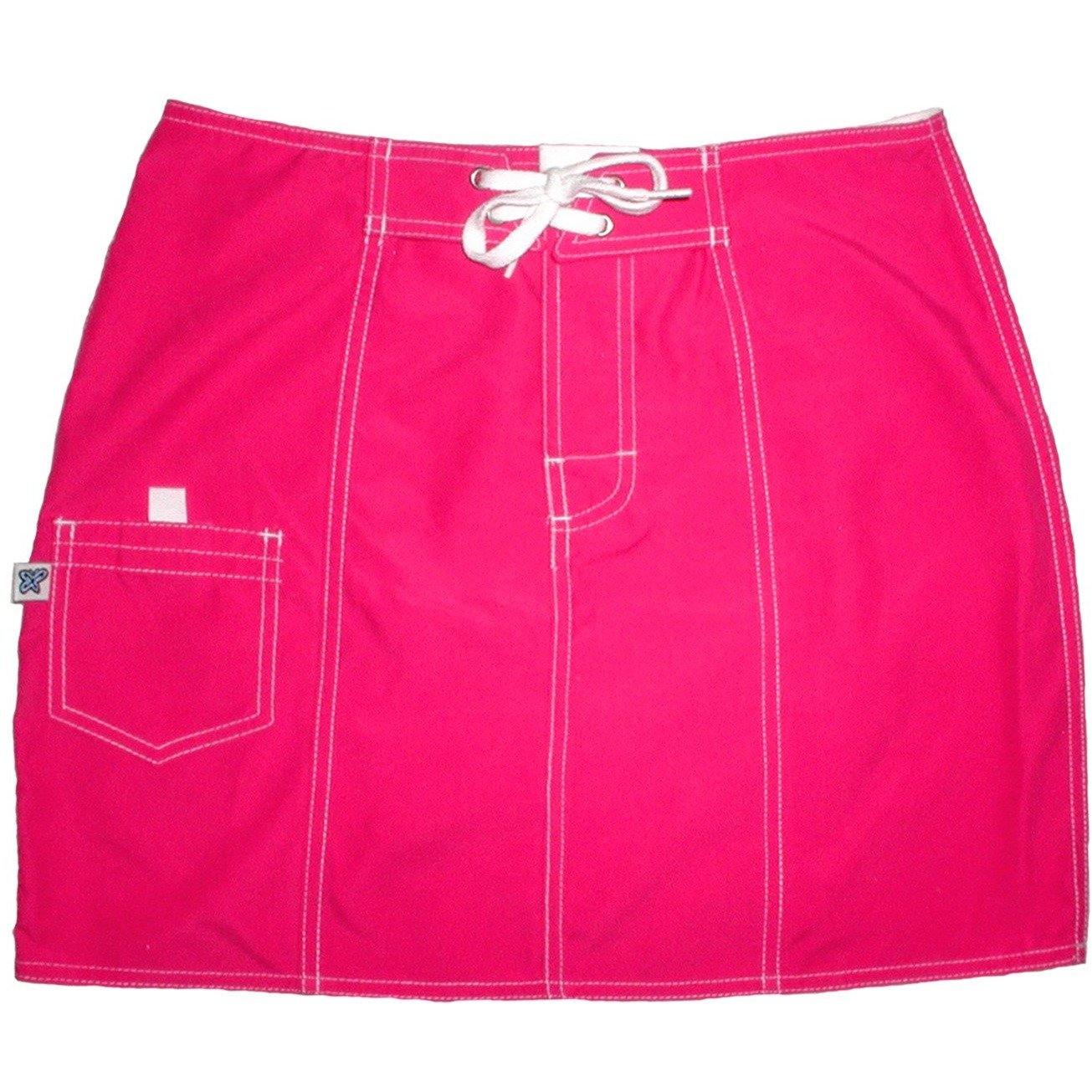 "A Solid Color" Original Style Board Skirt (Dark Pink) - Board Shorts World