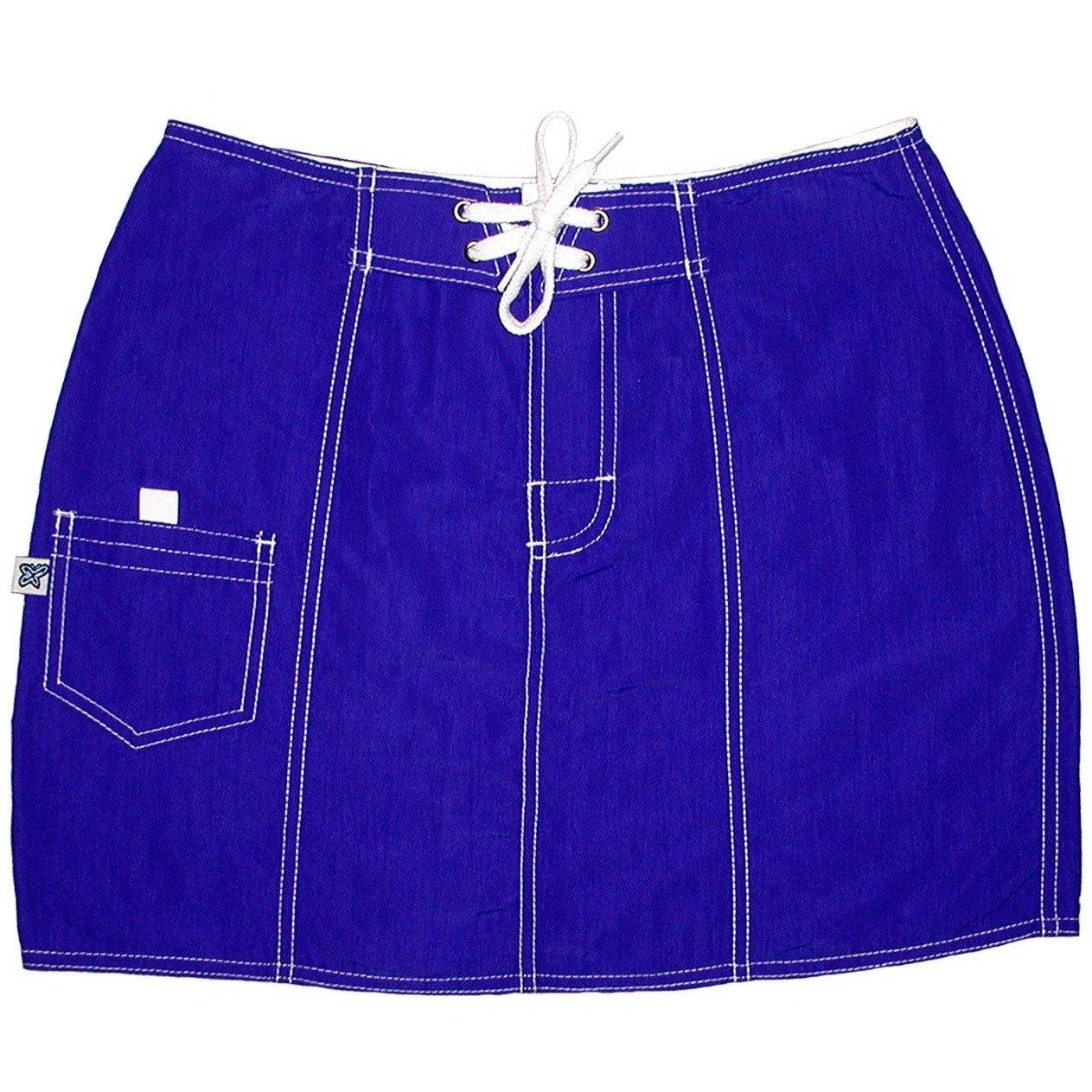 "A Solid Color" Original Style Board Skirt (Royal) - Board Shorts World