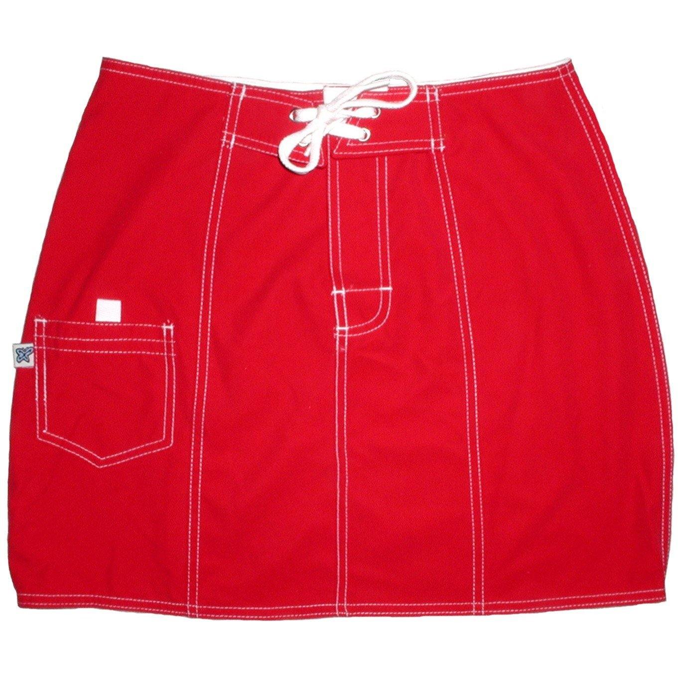 "A Solid Color" Original Style Board Skirt (American Red) - Board Shorts World