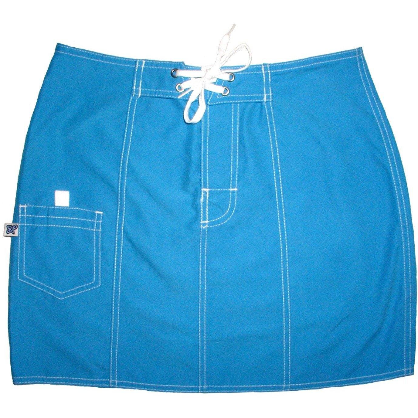 "A Solid Color" Original Style Board Skirt (Turquoise) - Board Shorts World