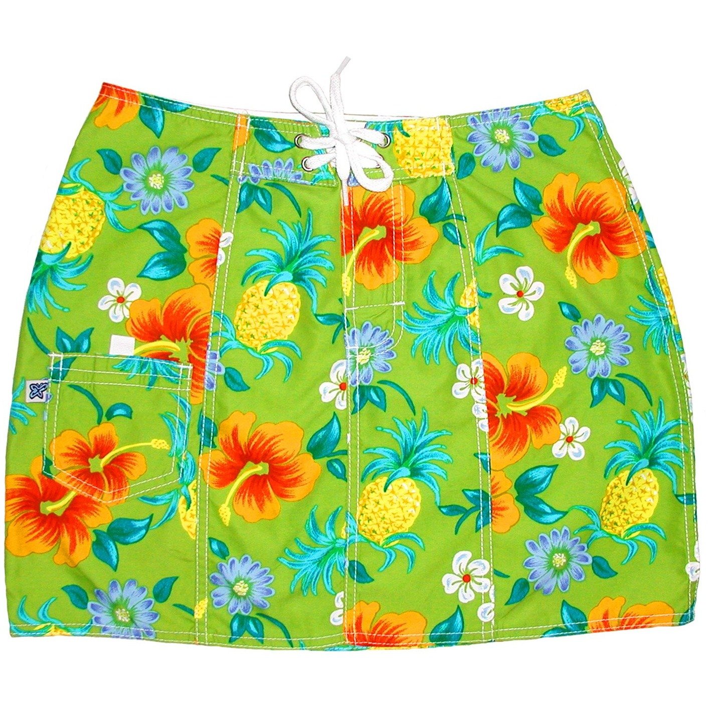 "Sangria" Board Skirt (Lime) CUSTOM - Board Shorts World