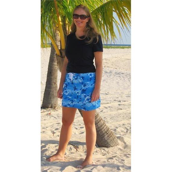 "Soul Salvation" Board Skirt (Blue) CUSTOM - Board Shorts World