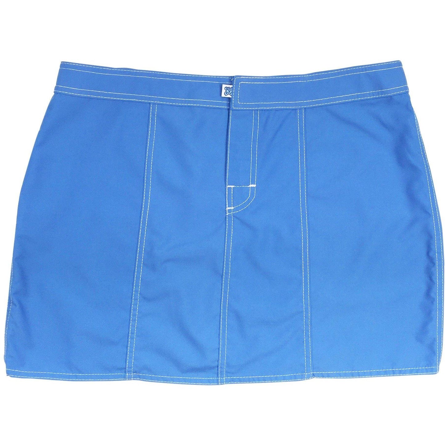 "A Solid Color" Hipster Style Board Skirt (Baby Blue) - Board Shorts World