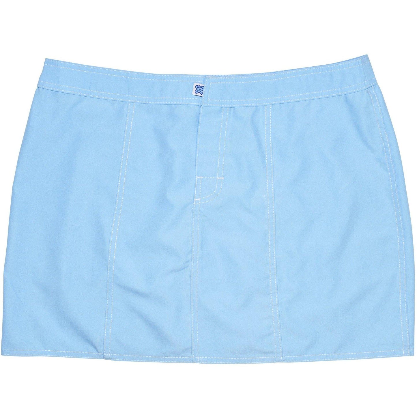 "A Solid Color" Hipster Style Board Skirt (Powder Blue) - Board Shorts World