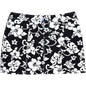 "Pure Hibiscus" Hipster Board Skirt (Black, Navy, Purple, Brown+Blue, or Brown+Pink) - Board Shorts World - 1