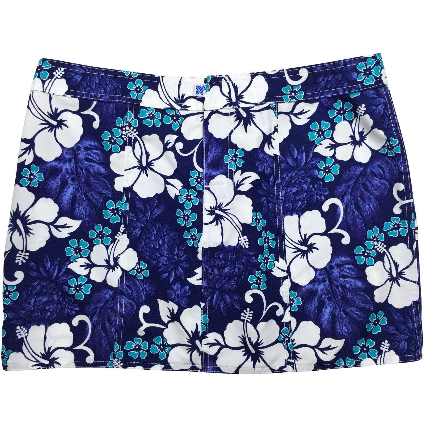 "Pina Colada" Hipster Board Skirt (Indigo) - Board Shorts World