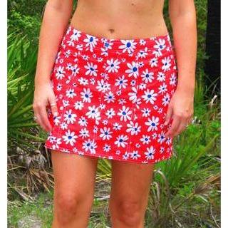 "Summer of Love" Board Skirt (Red) CUSTOM - Board Shorts World