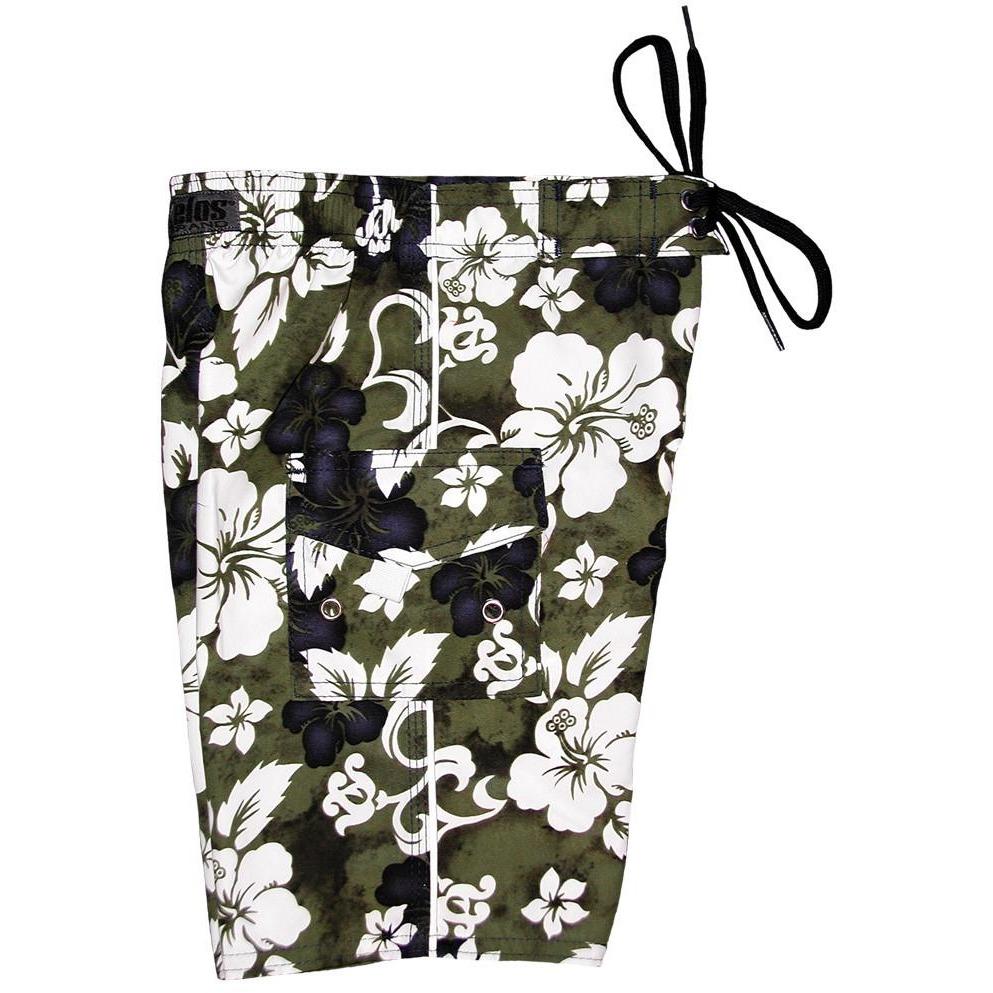 "Jungle Boogie" Toddler Board Short (Olive) - Board Shorts World