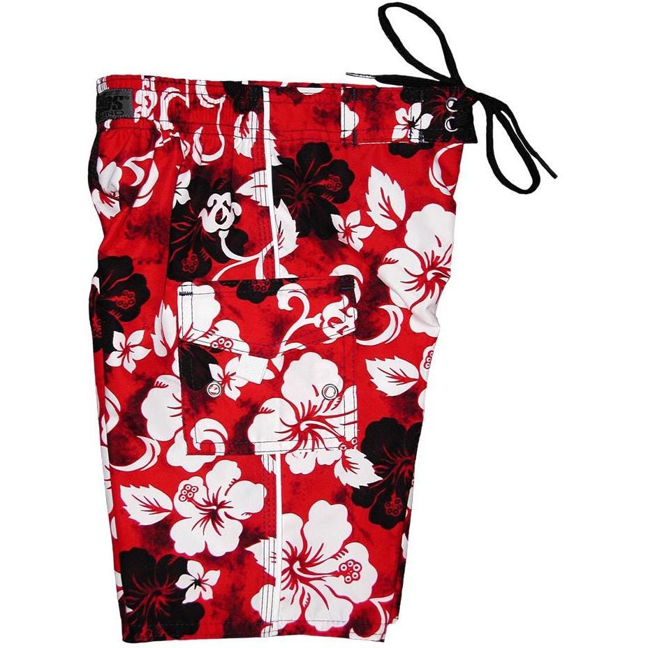 "Jungle Boogie" Toddler Board Short (Red) - Board Shorts World