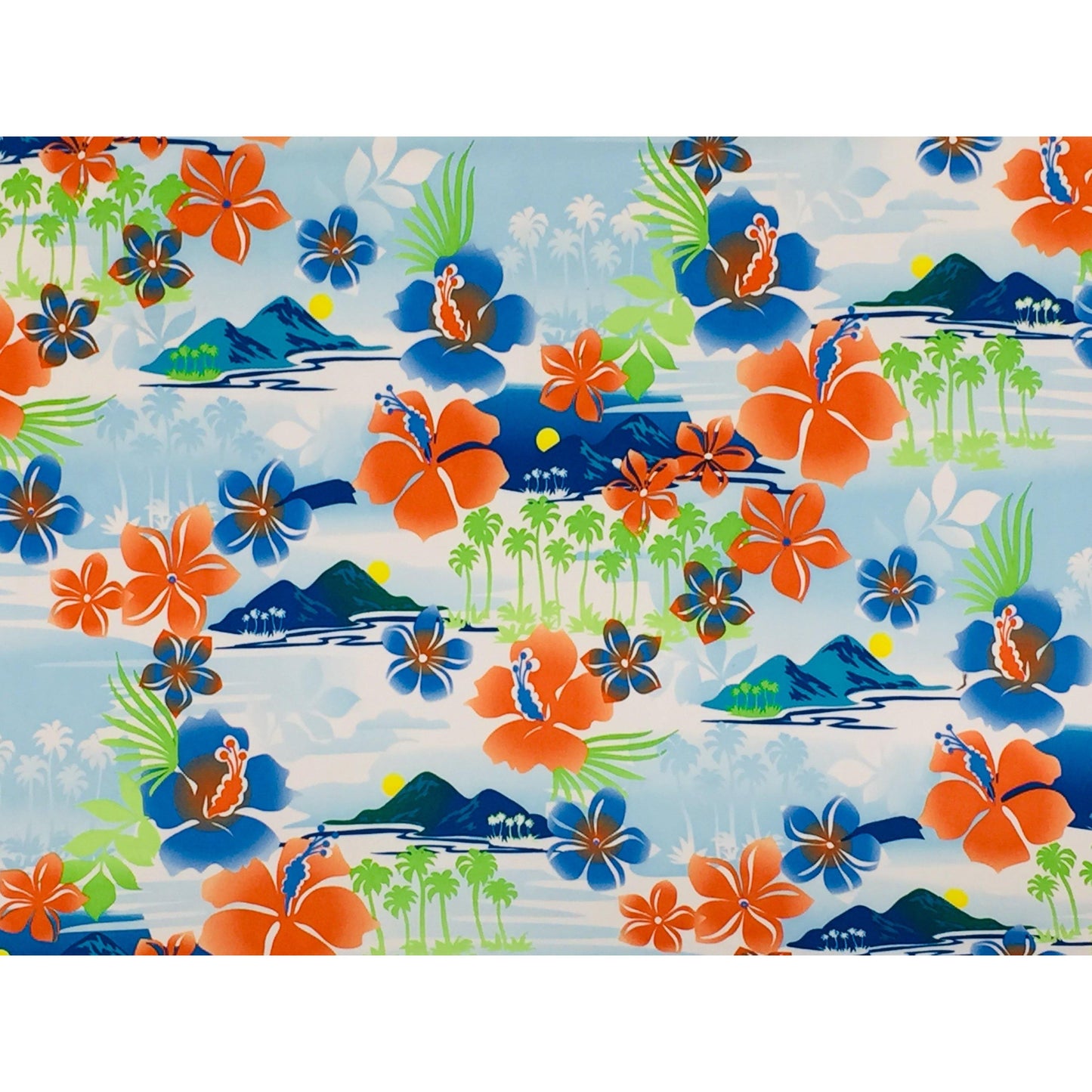 "2 Tix to Paradise" (Orange) Mens Board Shorts - 19.5" Outseam / 7" Inseam - Board Shorts World