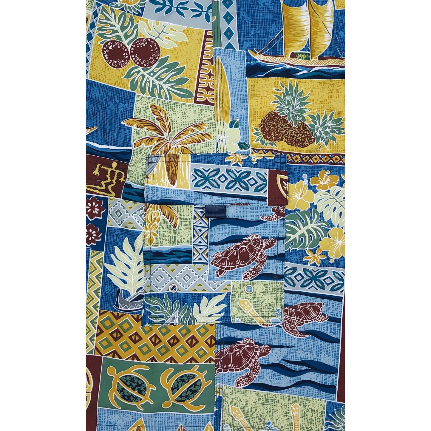 Elastic Waist Swim Trunks with Mesh Liner "3-Day Weekend" (Blue) CUSTOM - Board Shorts World