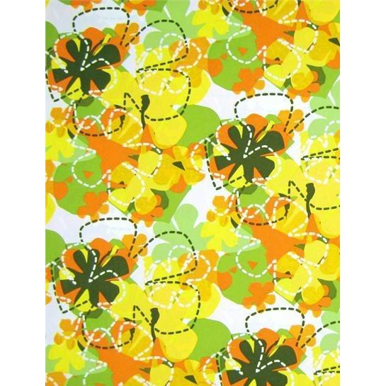 Lower Rise NON-Elastic Waist Board Shorts. "Bee Line" (Green) Womens CUSTOM - Board Shorts World