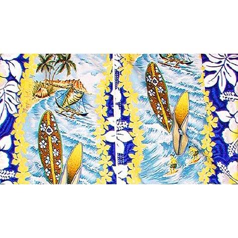 Elastic Waist Swim Trunks with Mesh Liner "Bonus Round" (Blue) CUSTOM - Board Shorts World