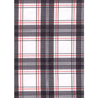 "Casual Friday" Plaid Mens (6.5" Inseam / 19" Outseam) Swim Trunks (Black) - Board Shorts World