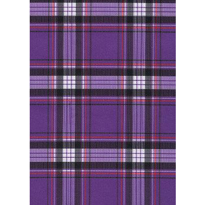 "Casual Friday" Plaid Womens Board Shorts - Regular Rise / 10.5" Inseam (Purple) - Board Shorts World
