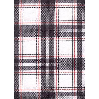 "Casual Friday" Plaid Mens Elastic Waist Board Shorts - 22" Outseam / 9.5" Inseam (Black) - Board Shorts World