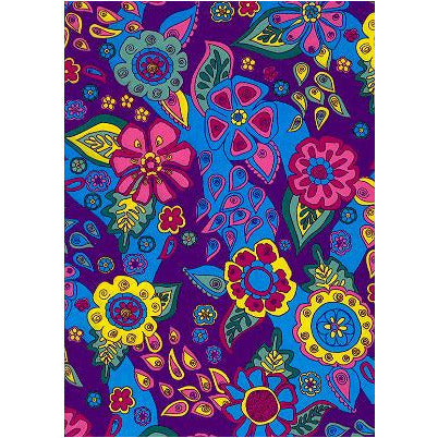 "Carnival" (Purple) Side Pockets Board Shorts (Select Custom Outseam 17" - 30") - Board Shorts World