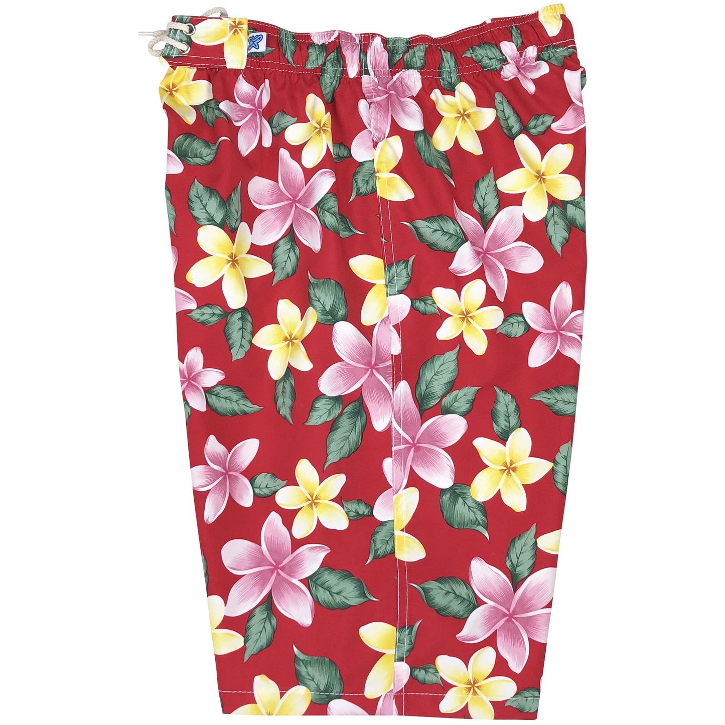 "Free Roaming" Womens Elastic Waist Swim Board Shorts. REGULAR Rise + 11" Inseam - Board Shorts World