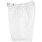 "A Solid Color" Women's Elastic Waist (Swim) Board Shorts. HIGH Rise + 11" Inseam (White) - Board Shorts World