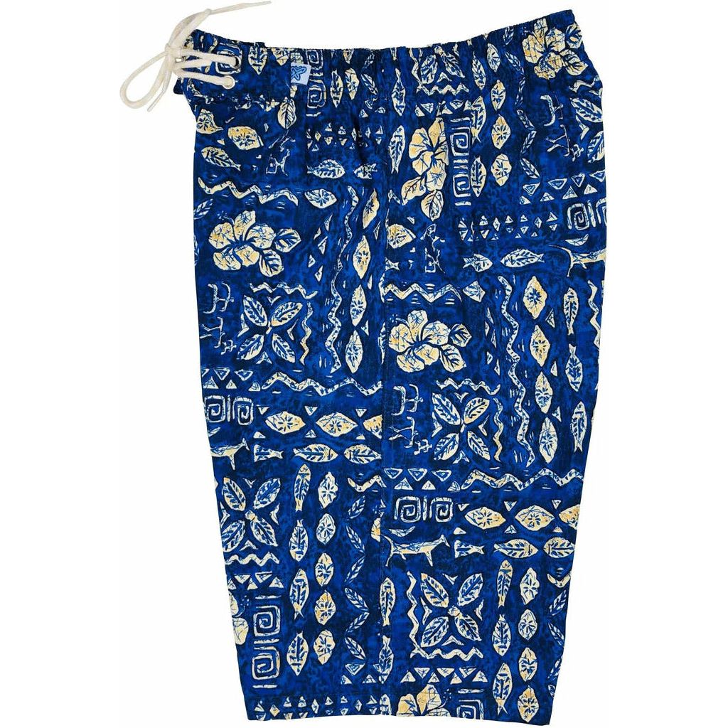 "Man's Best Friend" (Blue) Elastic Waist Board Shorts. Regular Rise or High Waist. Women's CUSTOM - Board Shorts World