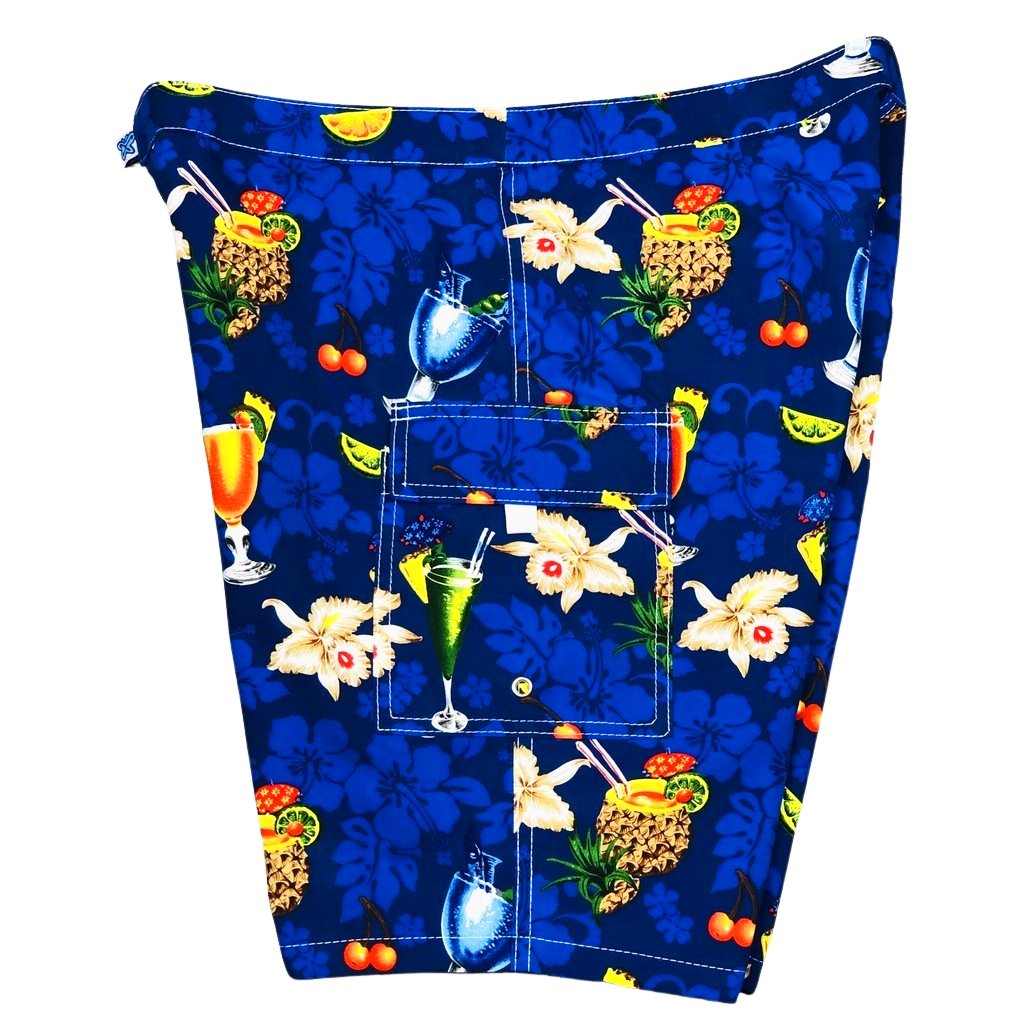 "Hurry Sundown" (Blue) Womens Board/Swim Shorts - 11" - Board Shorts World