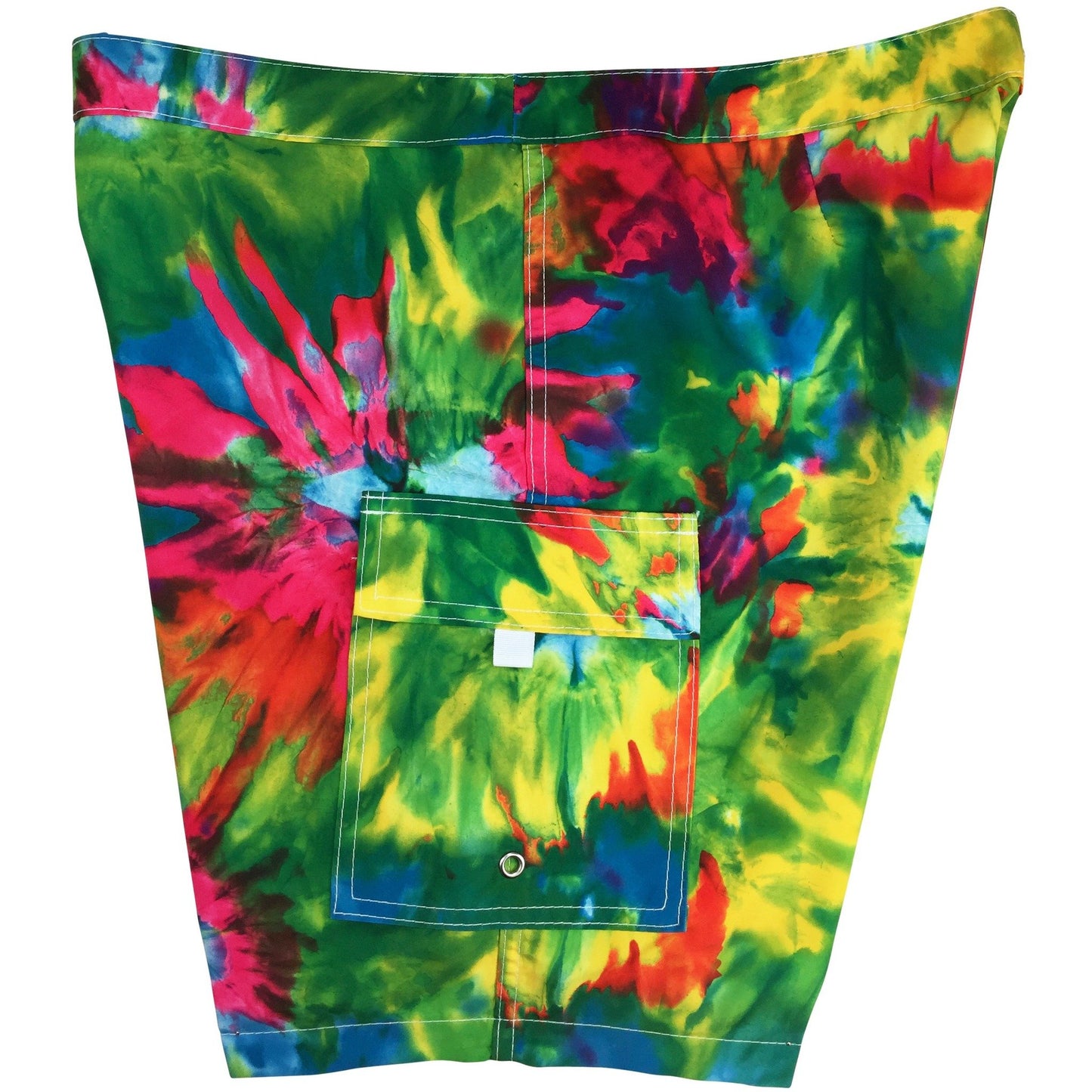 Lower Rise NON-Elastic Waist Board Shorts. "Love N Haight" (Tie Dye) Womens CUSTOM - Board Shorts World
