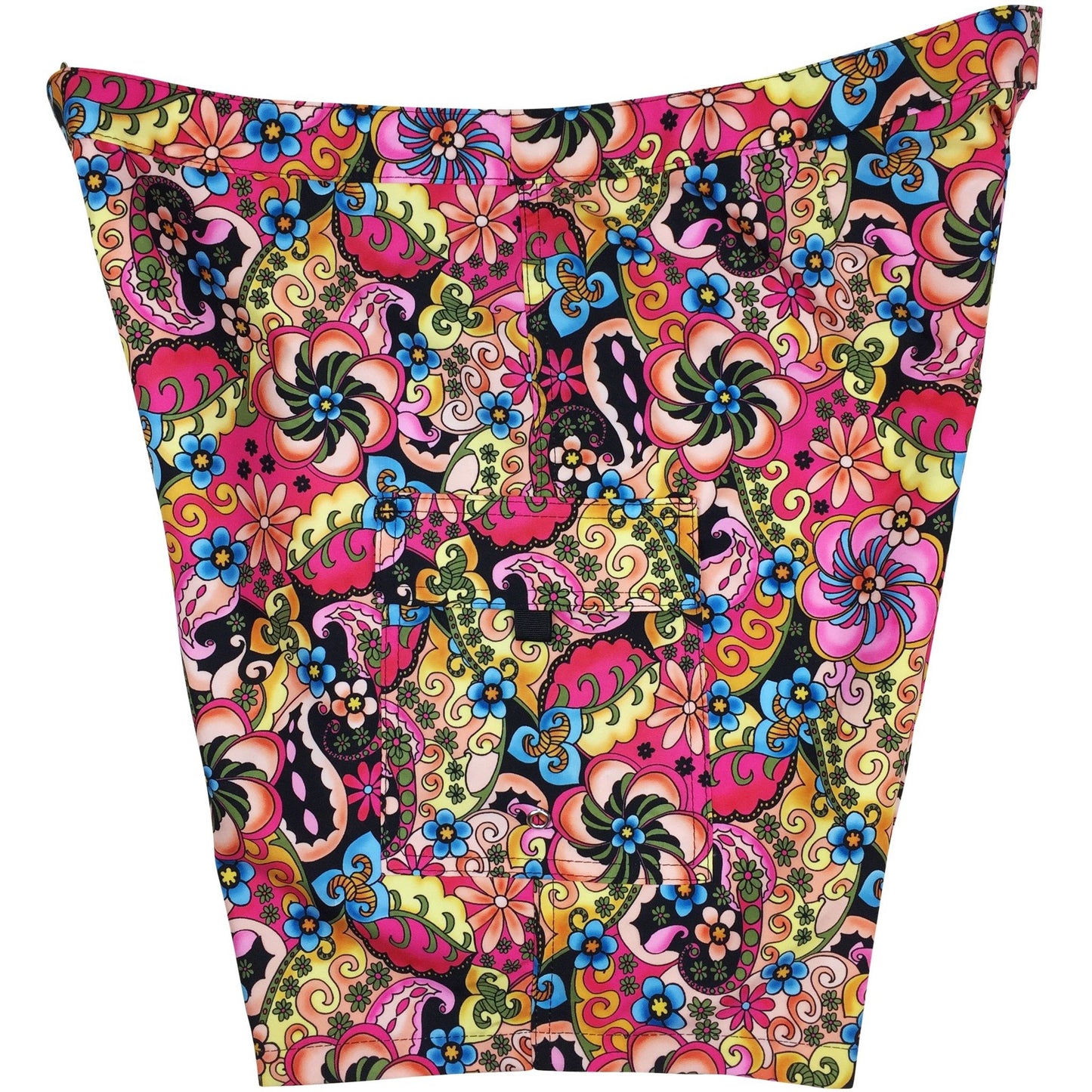 "Lucy in the Sky" (Black) Womens Board/Swim Shorts - 11" - Board Shorts World