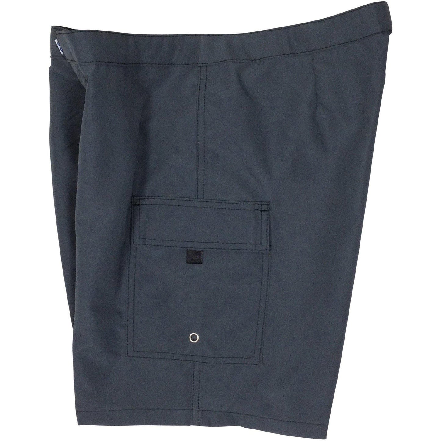 A Solid Color (Charcoal) Womens Board/Swim Shorts - 11" - Board Shorts World
