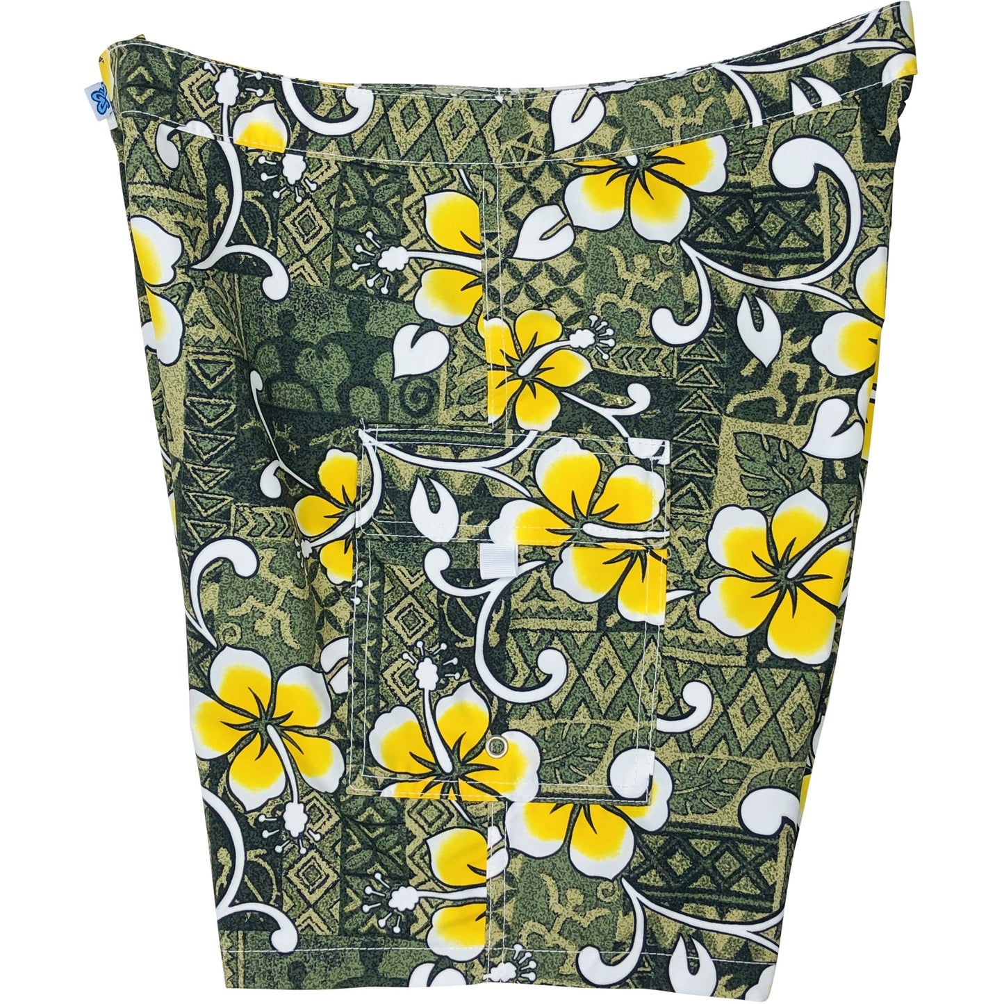 "Top Dog" (Olive) Womens Board/Swim Shorts - 11" - Board Shorts World