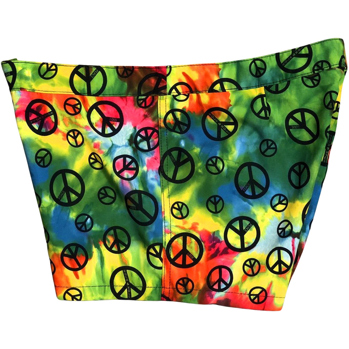 "Sign Language" Tie Dye Womens Board/Swim Shorts - 4" - Board Shorts World
