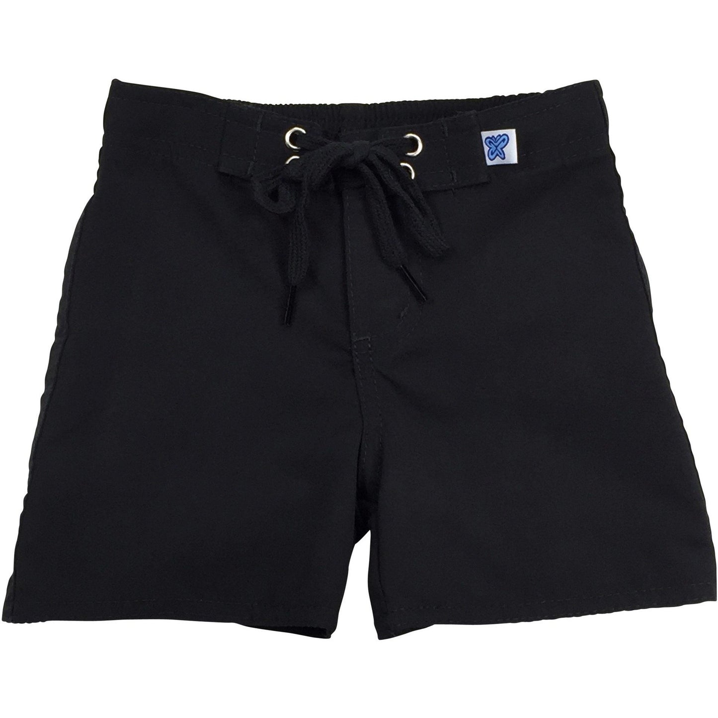 "Lost Weekend" Board Shorts for Little Boys + Girls (Black) - Board Shorts World